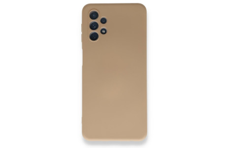 Newface Samsung Galaxy A32 5G Kılıf Nano içi Kadife Silikon - Bej