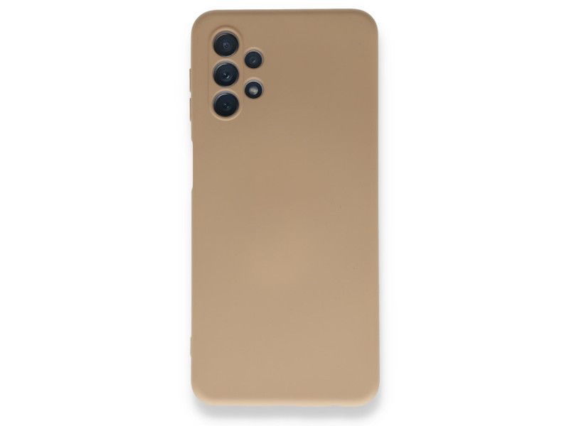 Newface Samsung Galaxy A32 5G Kılıf Nano içi Kadife Silikon - Bej
