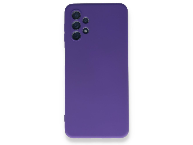 Newface Samsung Galaxy A52 Kılıf Nano içi Kadife Silikon - Mor