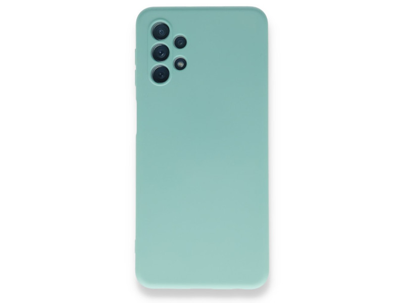 Newface Samsung Galaxy A32 5G Kılıf Nano içi Kadife Silikon - Turkuaz