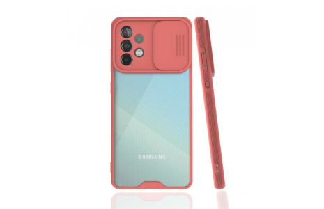 Newface Samsung Galaxy A52 Kılıf Platin Kamera Koruma Silikon - Pembe