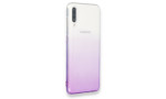 Newface Samsung Galaxy A70 Kılıf Lüx Çift Renkli Silikon - Mor