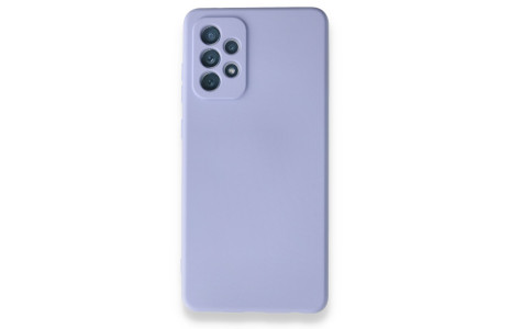 Newface Samsung Galaxy A72 Kılıf Nano içi Kadife Silikon - Lila