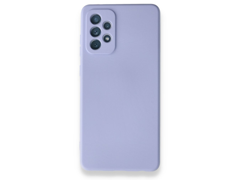 Newface Samsung Galaxy A72 Kılıf Nano içi Kadife Silikon - Lila