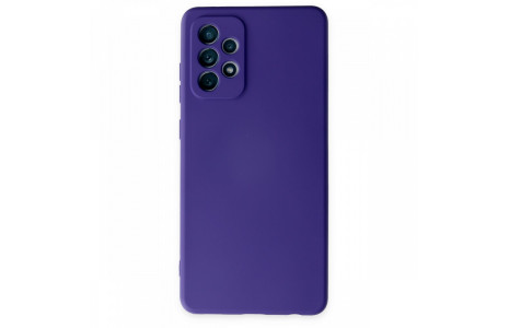 Newface Samsung Galaxy A72 Kılıf Nano içi Kadife Silikon - Mor