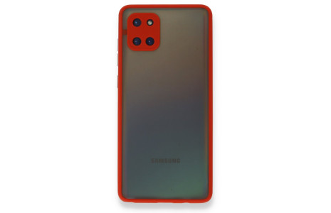 Newface Samsung Galaxy A81 / Note 10 Lite Kılıf Montreal Silikon Kapak - Kırmızı