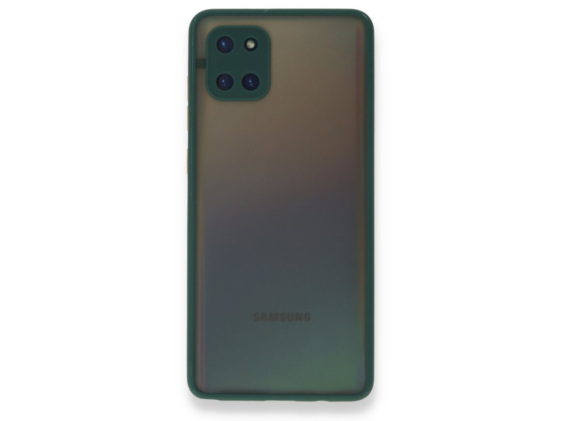 Newface Samsung Galaxy A81 / Note 10 Lite Kılıf Montreal Silikon Kapak - Yeşil