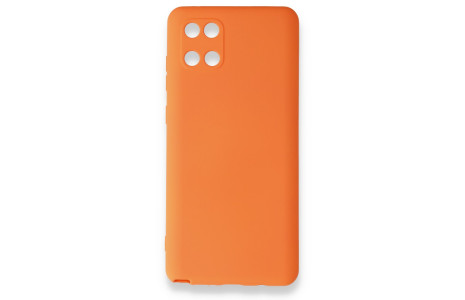 Newface Samsung Galaxy A81 / Note 10 Lite Kılıf Nano içi Kadife Silikon - Turuncu