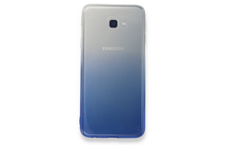Newface Samsung Galaxy J4 Plus Kılıf Lüx Çift Renkli Silikon - Mavi