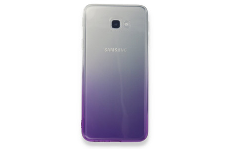 Newface Samsung Galaxy J4 Plus Kılıf Lüx Çift Renkli Silikon - Mor