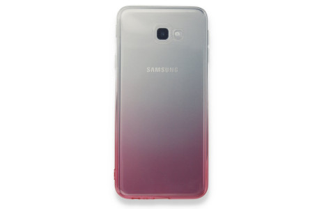 Newface Samsung Galaxy J4 Plus Kılıf Lüx Çift Renkli Silikon - Pembe