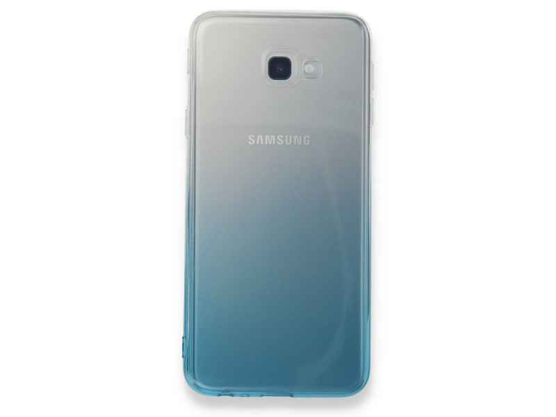Newface Samsung Galaxy J4 Plus Kılıf Lüx Çift Renkli Silikon - Turkuaz