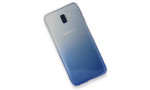 Newface Samsung Galaxy J6 Plus Kılıf Lüx Çift Renkli Silikon - Mavi