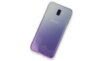 Newface Samsung Galaxy J6 Plus Kılıf Lüx Çift Renkli Silikon - Mor