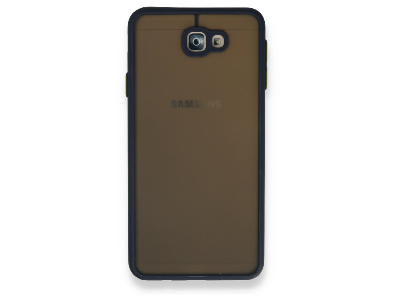 Newface Samsung Galaxy J7 Prime Kılıf Montreal Silikon Kapak - Lacivert