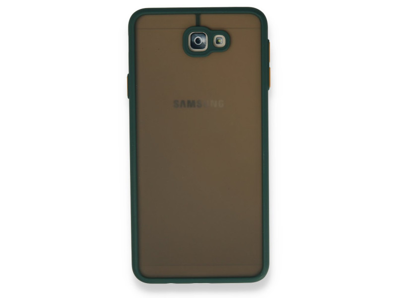 Newface Samsung Galaxy J7 Prime Kılıf Montreal Silikon Kapak - Yeşil