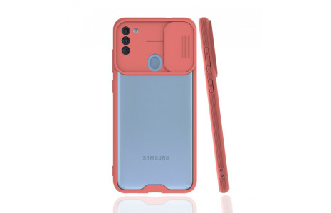 Newface Samsung Galaxy A11 Kılıf Platin Kamera Koruma Silikon - Pembe