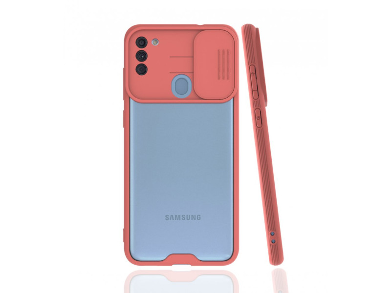 Newface Samsung Galaxy A11 Kılıf Platin Kamera Koruma Silikon - Pembe