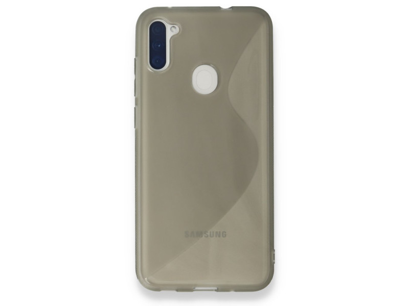 Newface Samsung Galaxy M11 Kılıf S Silikon - Gri