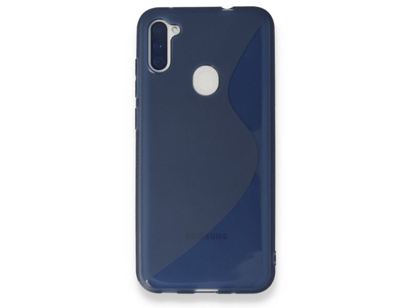 Newface Samsung Galaxy M11 Kılıf S Silikon - Mavi