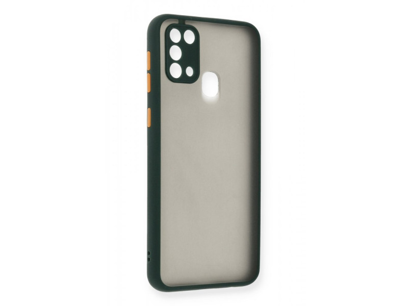 Newface Samsung Galaxy M30S Kılıf Montreal Silikon Kapak - Yeşil