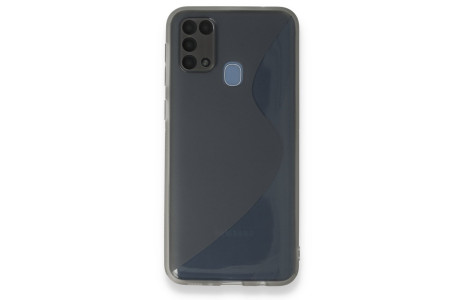 Newface Samsung Galaxy M31 Kılıf S Silikon - Gri