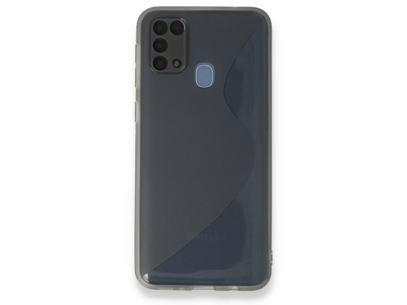Newface Samsung Galaxy M31 Kılıf S Silikon - Gri