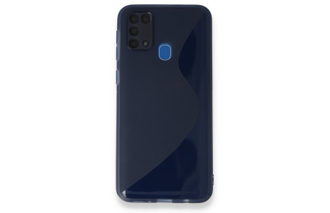 Newface Samsung Galaxy M31 Kılıf S Silikon - Mavi