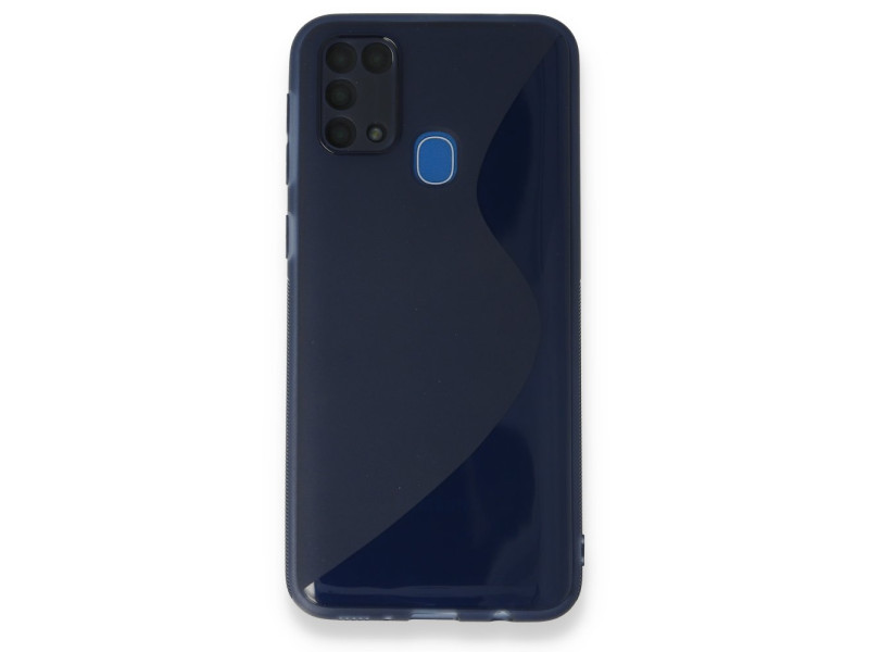 Newface Samsung Galaxy M31 Kılıf S Silikon - Mavi