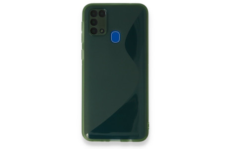 Newface Samsung Galaxy M31 Kılıf S Silikon - Yeşil