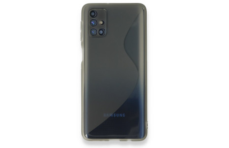 Newface Samsung Galaxy M31S Kılıf S Silikon - Gri