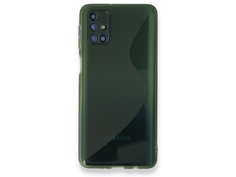 Newface Samsung Galaxy M31S Kılıf S Silikon - Yeşil