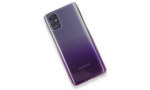 Newface Samsung Galaxy M51 Kılıf Lüx Çift Renkli Silikon - Mor