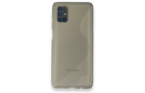 Newface Samsung Galaxy M51 Kılıf S Silikon - Gri