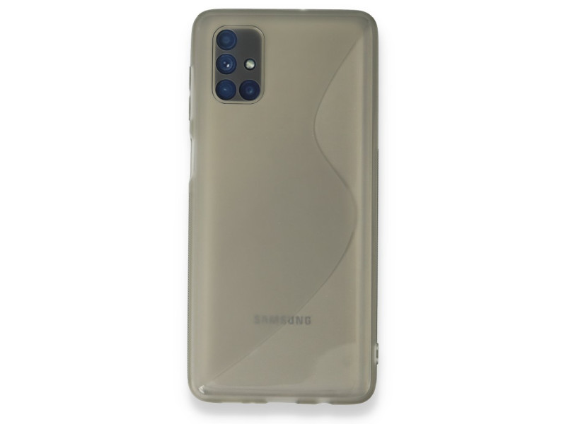 Newface Samsung Galaxy M51 Kılıf S Silikon - Gri