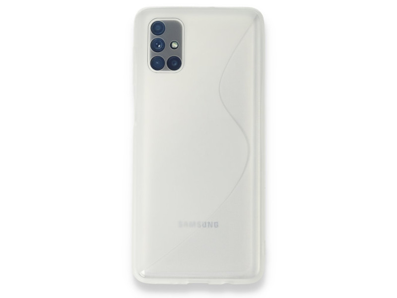 Newface Samsung Galaxy M51 Kılıf S Silikon - Şeffaf