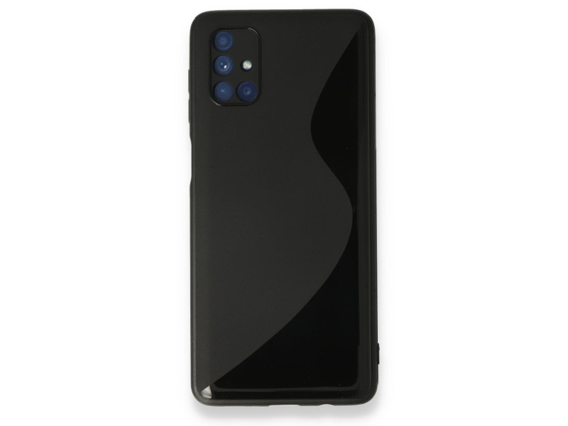 Newface Samsung Galaxy M51 Kılıf S Silikon - Siyah