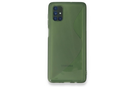 Newface Samsung Galaxy M51 Kılıf S Silikon - Yeşil