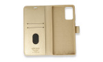 Newface Samsung Galaxy Note 20 Kılıf Trend S Plus Kapaklı Kılıf - Gold