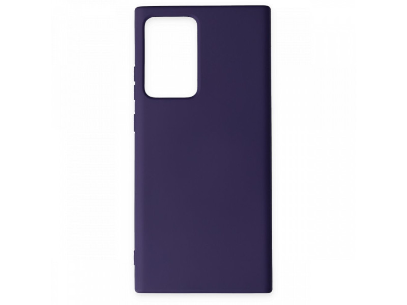 Newface Samsung Galaxy Note 20 Ultra Kılıf Nano içi Kadife Silikon - Mor