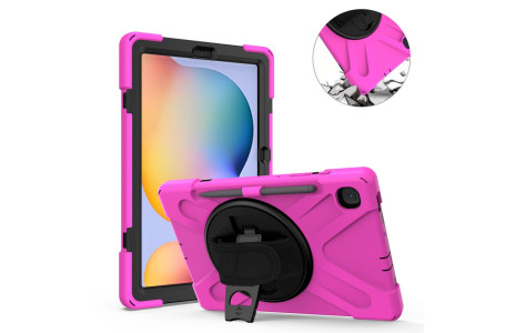 Newface Samsung Galaxy P610 Tab S6 Lite 10.4 Kılıf Amazing Tablet Kapak - Pembe