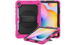 Newface Samsung Galaxy P610 Tab S6 Lite 10.4 Kılıf Pars Tablet Kapak - Pembe