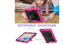 Newface Samsung Galaxy P610 Tab S6 Lite 10.4 Kılıf Pars Tablet Kapak - Pembe