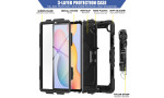 Newface Samsung Galaxy P610 Tab S6 Lite 10.4 Kılıf Pars Tablet Kapak - Siyah