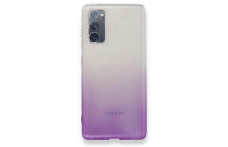 Newface Samsung Galaxy S20 FE Kılıf Lüx Çift Renkli Silikon - Mor
