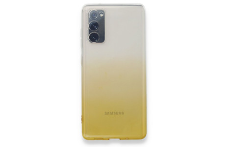 Newface Samsung Galaxy S20 FE Kılıf Lüx Çift Renkli Silikon - Sarı