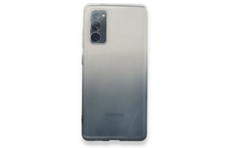 Newface Samsung Galaxy S20 FE Kılıf Lüx Çift Renkli Silikon - Siyah