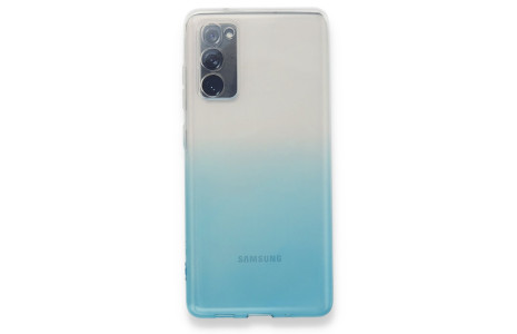 Newface Samsung Galaxy S20 FE Kılıf Lüx Çift Renkli Silikon - Turkuaz