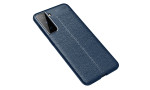 Newface Samsung Galaxy S21 Plus Kılıf Focus Derili Silikon - Lacivert
