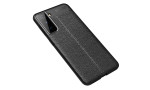 Newface Samsung Galaxy S21 Plus Kılıf Focus Derili Silikon - Siyah